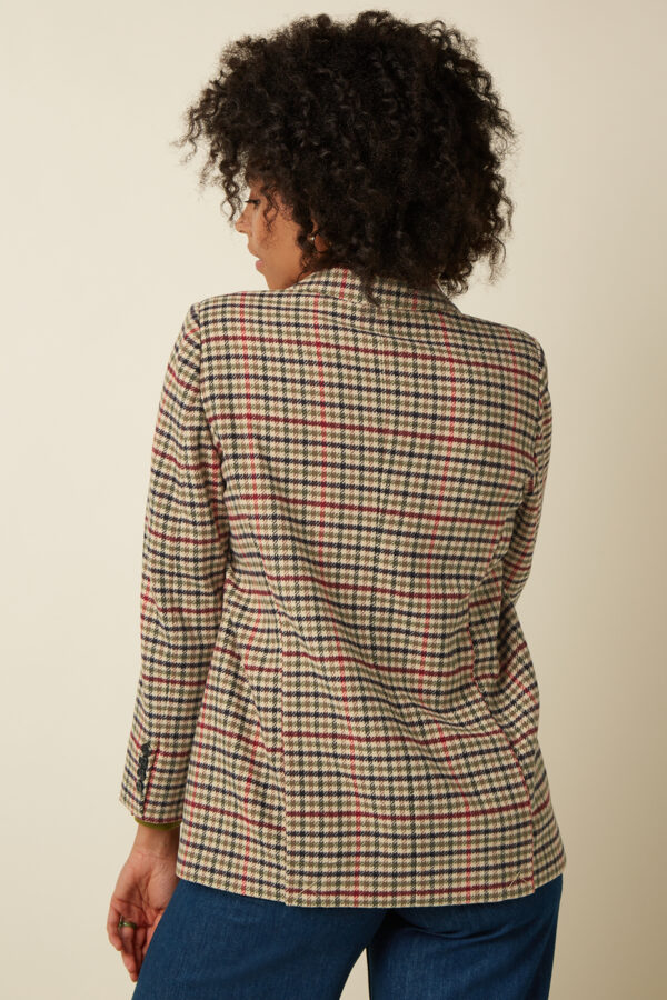 King Louie Espana americana blazer cuadros Tula Basso Check 10626 077 MB e1790862877830 Americana Tula KING LOUÏE Basso Check cuadros - Imagen 3