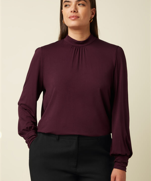 Camiseta Phoebe KING LOUÏE viscosa ligera granate