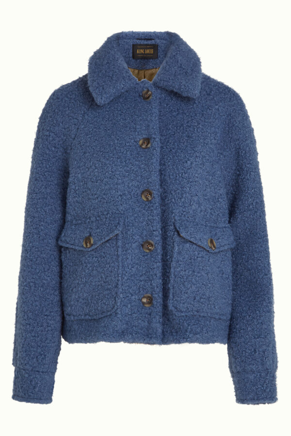 King Louie Espana chaqueta corta azul Sylvie Chopsui 09936 488 F e1790855849652 Chaqueta Sylvie KING LOUÏE Chopsui azul - Imagen 3