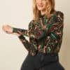 King Louie Espana jersey camiseta cuello alto rollneck maude estampado retro 10947 219 B