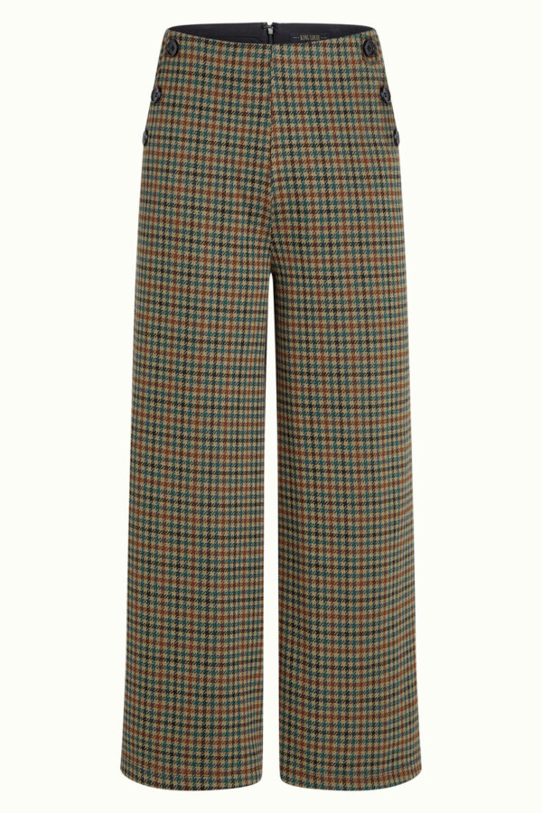 King Louie Espana pantalon cuadros pia culotte vine jacquard 10860 080 F e1791044403417 Pantalón Pia culotte KING LOUÏE Vine jacquard - Imagen 3