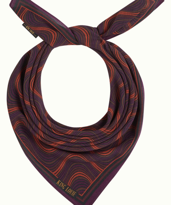 King Louie Espana panuelo cuadrado pequeno ondas Jefferson King Louie 10742 600 F