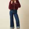 King Louie espana chaqueta pelo corta granate Isla Silver Fur 10652 600 MF