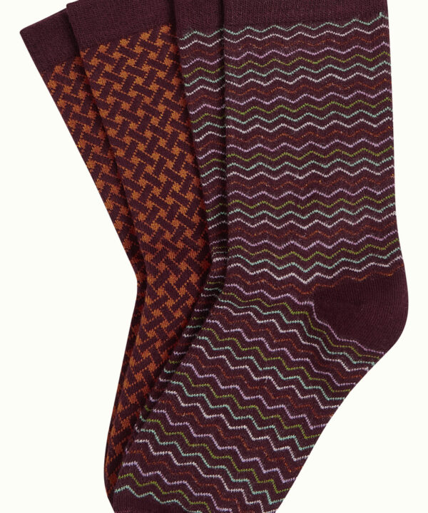 King Louie pack calcetines retro mitjons molones Bondi zig zag 11003 554 F King Louie pack calcetines retro mitjons molones Bondi zig zag 11003 554 F