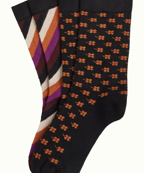 King Louie pack calcetines retro mitjons molones naranja 11005 554 F
