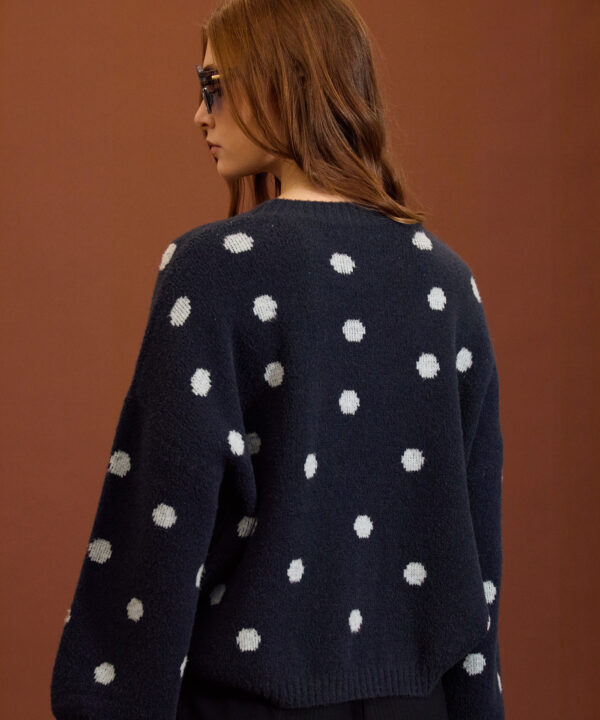 Meisie jersey jacquard lunares azul Meisie M211K03AZR 5
