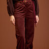 Meisie pantalon pana plisados granate burdeos meisie M99P11MNE 2