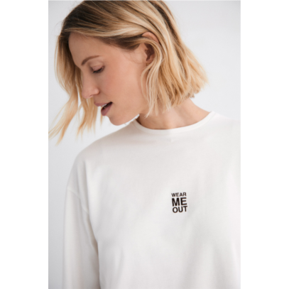 Alternative view of Camiseta oversize MUS & BOMBON MeOut con bordado