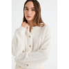 Mus Bombon cardigan cuello barco manga larga crudo 16145 ELARA CRUDO 1