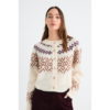 Mus Bombon cardigan nordico abotonado cuello caja musbombon 16370BLOOM CRUDO 1 Mus Bombon cardigan nordico abotonado cuello caja musbombon 16370BLOOM CRUDO 1