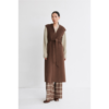 Mus Bombon chaleco largo marron chocolate 16009DEW MARRON 1