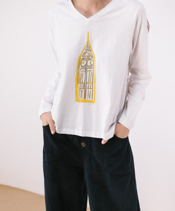 Camiseta blanca algodón orgánico P.A.N Big Ben