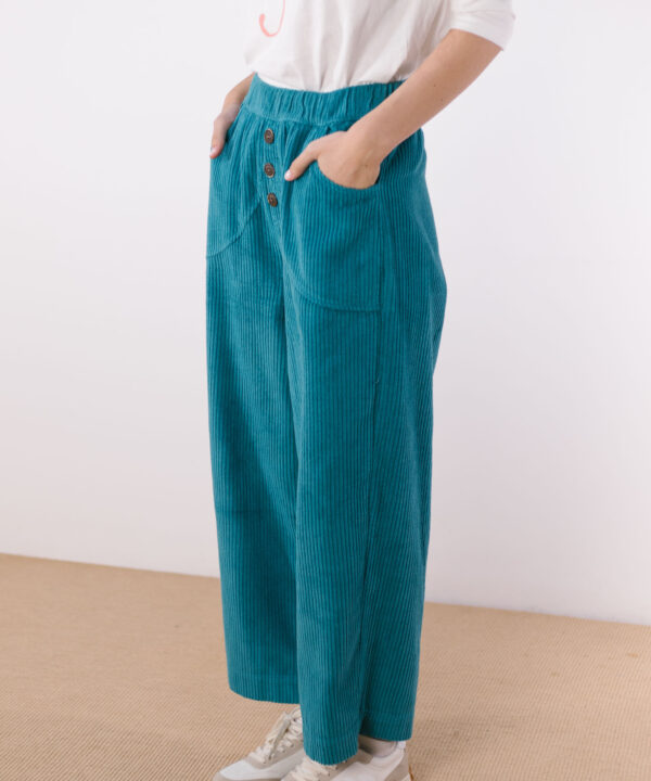 Pantalón P.A.N azul turquesa