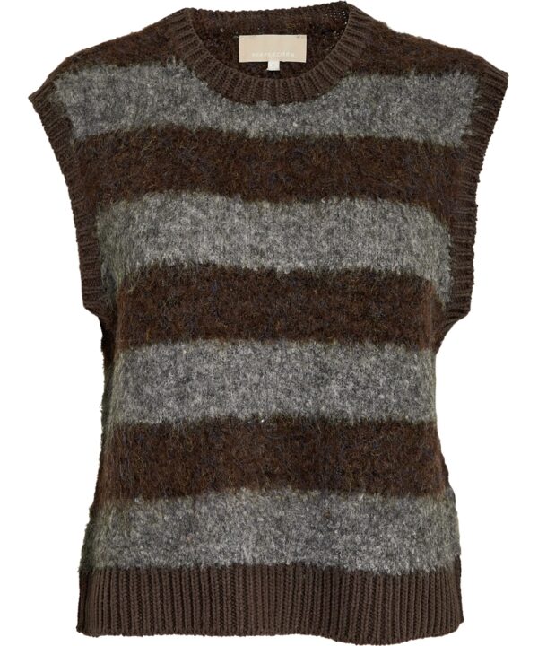 Peppercorn chaleco punto rayas Satina 9006 chaleco sin mangas