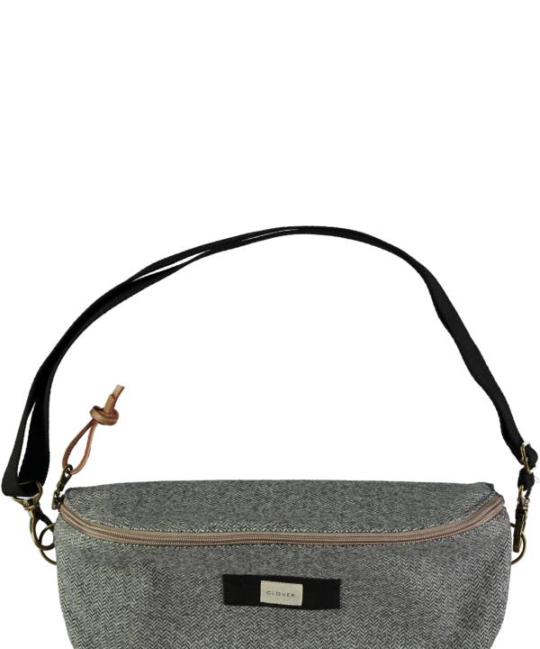 Riñonera CLOVER Selena espiga gris