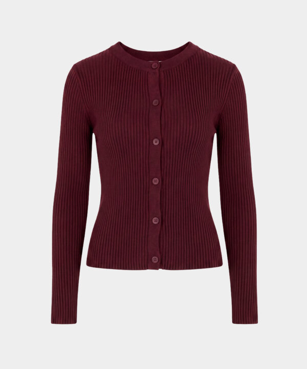SKFK Sueter cardigan punto corto Ekilore granate WSW00817 0R9 F260R9 5