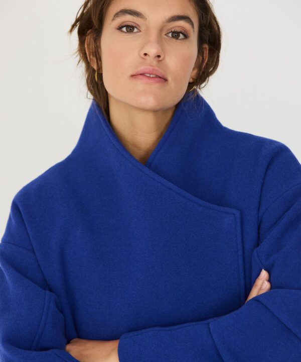 SKFK abrigo largo azul lana negua wct00044 0b5 2