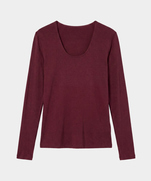 SKFK camiseta modal zur 16 granate chocolate WTS01266 0R9 F260R9 4