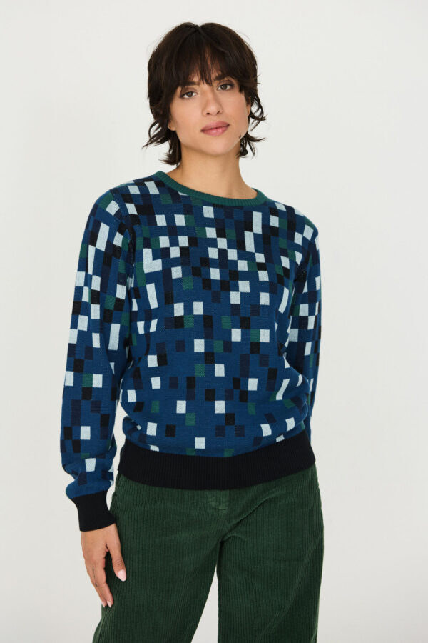 SKFK jersey sueter iradi verde azul algodon organico wsw00836 1b7 2 scaled e1791313104499 Suéter algodón orgánico SKFK Iradi