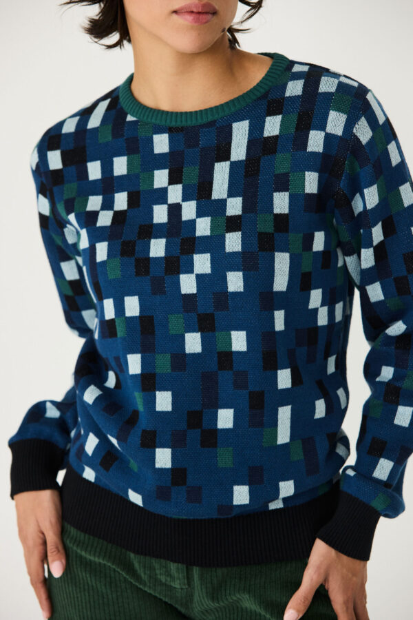 SKFK jersey sueter iradi verde azul algodon organico wsw00836 1b7 4 scaled e1791313141937 Suéter algodón orgánico SKFK Iradi - Imagen 2