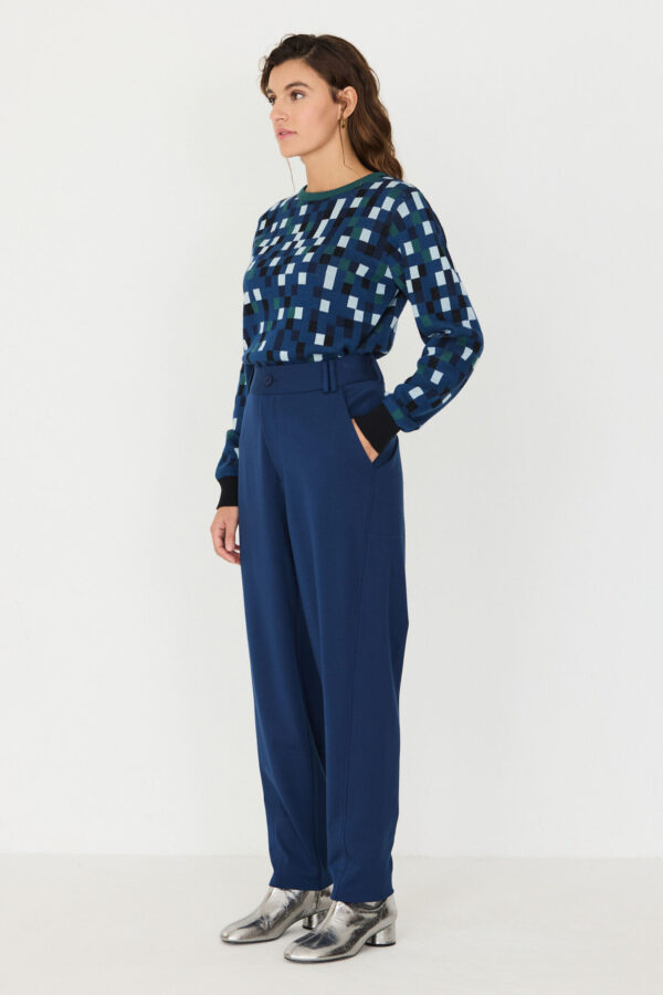 SKFK pantalon mirari azul cobalto modal scaled e1791529926950 Pantalón SKFK Mirari - Imagen 2