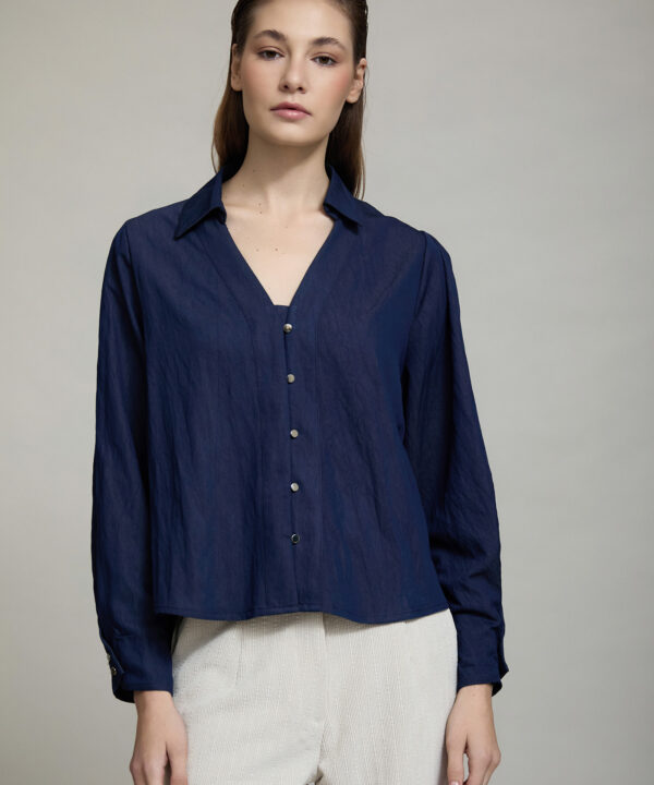 Blusa SKATÏE denim fluida