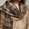 Skatie bufanda punto jacquard a cuadros marron skatie S204A07WAX 03 Skatie bufanda punto jacquard a cuadros marron skatie S204A07WAX 03