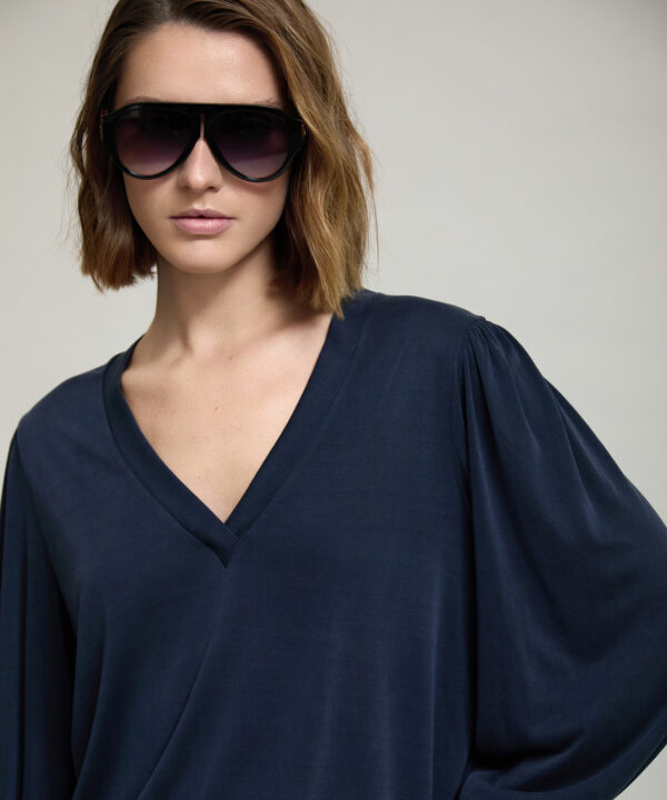 Skatie camiseta modal cuello V pico azul Skatie S202T02BLE 02