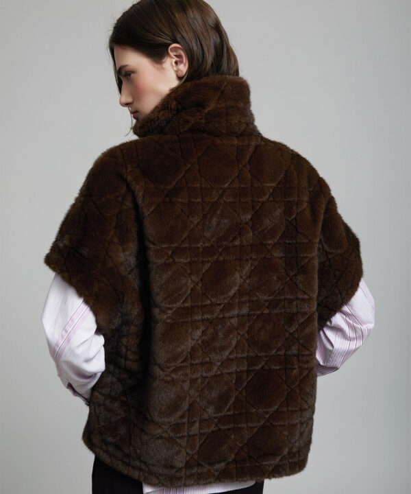 Skatie chaleco efecto pelo textura Skatie S90J04MOL 06