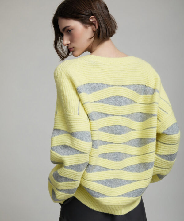Skatie jersey de punto intarsia con ondas Skatie S209K06SNL 05