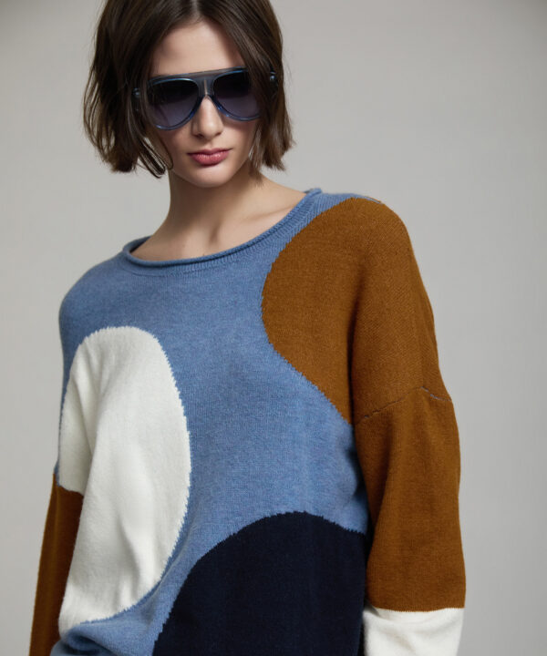 Jersey de punto SKATÏE intarsia semicírculos