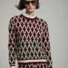 Skatie jersey jacquard geometrico granate skatie S70K19WND 01