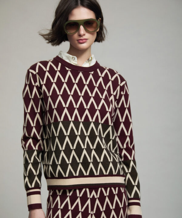 Jersey de punto SKATÏE jacquard geométrico