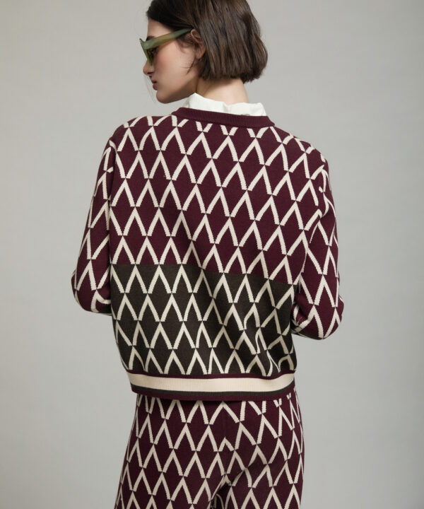 Skatie jersey jacquard geometrico granate skatie S70K19WND 05